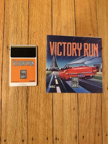 Victory Run Turbo Grafx 16 Video Game Game & Manual  Only