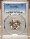 1937-S BUFFALO NICKEL PCGS MS64 820035