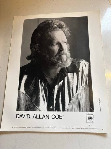 Country Music Legend/1970's OUTLAW/DAVID ALLAN COE Photos Fan Club Clippings