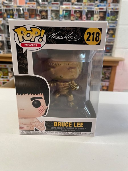 "BeschäDigte Verpackung Gold Bruce Lee Funko Pop Vinyl Figur 3,75\" 218"-image