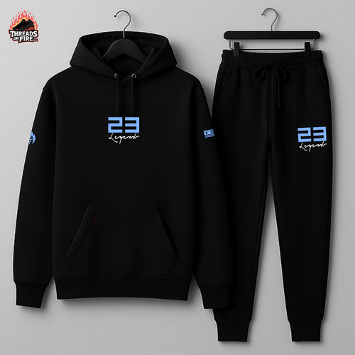Black Sweatsuit Hoodie Sweatpants 23 Legend Tracksuit To Match Jordan 11 - 第 2/7 張圖片