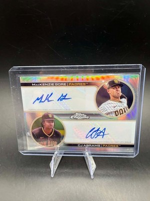 2022 Topps Chrome CJ Abrams MacKenzie Gore Dual Auto RC ROOKIE #1/20 1/1 SP
