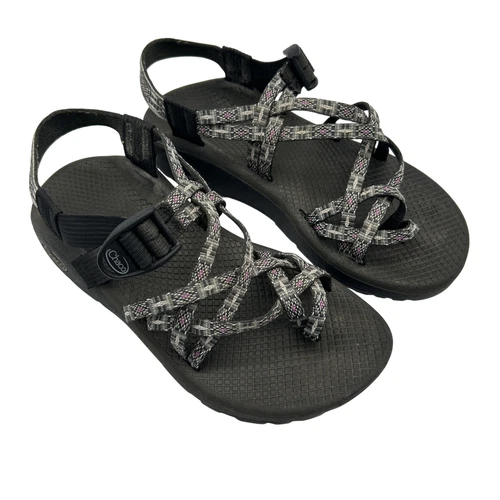 NIKE Sandali Chaco donna taglia 7 ZX 2 classici neri grigi cinturini regolabili escursionismo