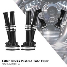 Pushrod Lifter Tappet Block CNC Covers Fits For Harley Touring 17-23 Softail 18+