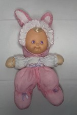 Vintage 1992 Fisher-Price Puffalump Kid in Bunny Costume Pink Ears
