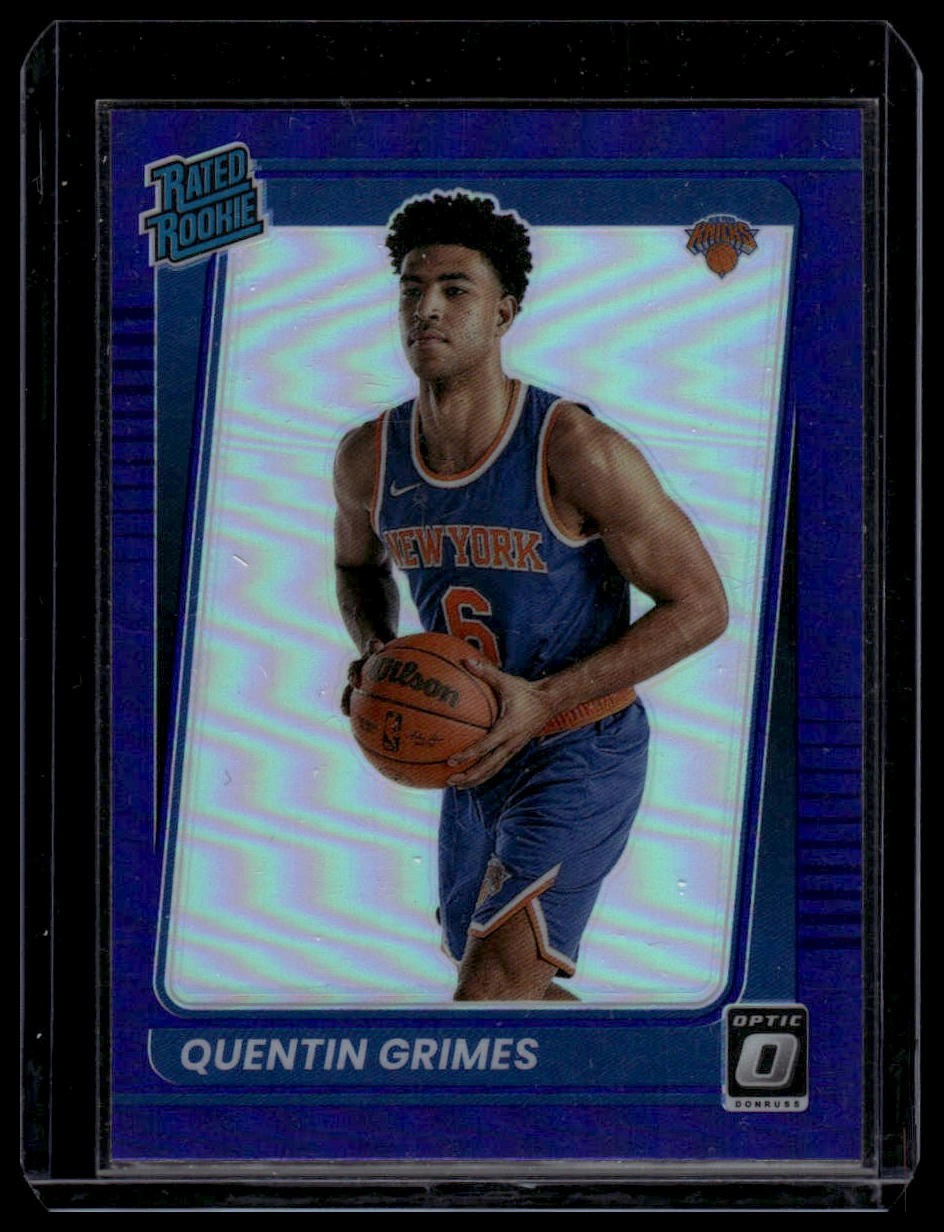 2021-22 Donruss Optic #166 Quentin Grimes Purple