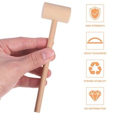 20Pcs Hammering and Pounding Toys Set Crab Cracking Wooden Hammer Mallets Set