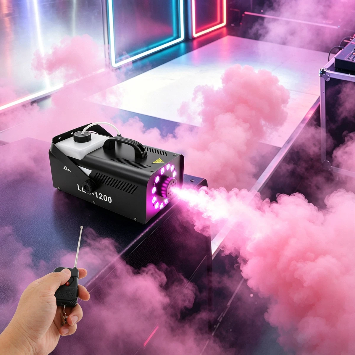 Máquina de niebla máquina de fumar máquina de niebla de escenario para fiestas, cumpleaños 220V EU