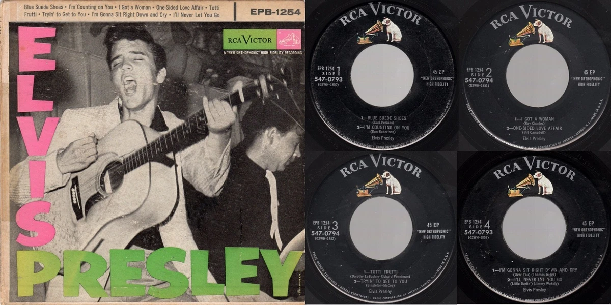 Self-Titled "Elvis Presley" RCA Victor EPB-1254 1956 Rockabilly EX/NM vinyl