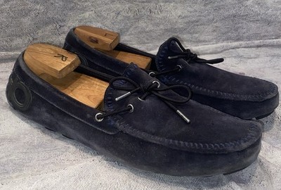 Ferragamo Gancini Accent Driving Shoes Tie Moccasins Loafers House Shoes 9.5 Vtg