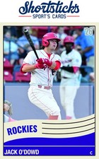 Jack O'Dowd Custom Baseball Card Colorado Rockies Fan Made