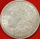1921-D AU Condition. Morgan Silver Dollar. Interesting VAM’s. Ungraded. Lot-#45.