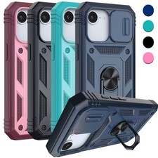 For iPhone 17e 16e Shockproof Phone Case Heavy Duty Kickstand Bracket Hard Cover