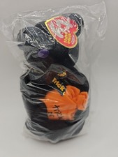 Ty Beanie Baby - TRICKSTER the Halloween Bear 8 Inch NEW IN SEALED PACKAGE