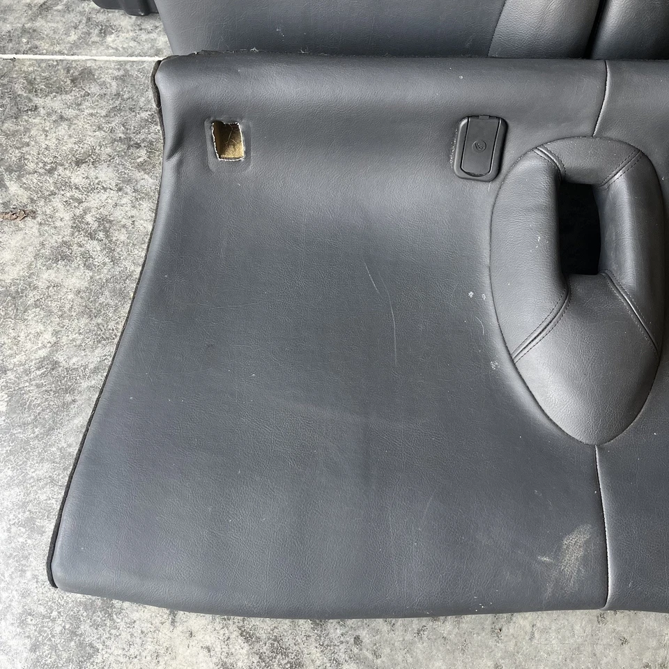 Mini Cooper 2002-2006 techo rígido solo conjunto de asiento trasero cuero negro OEM Foto 4 de 4