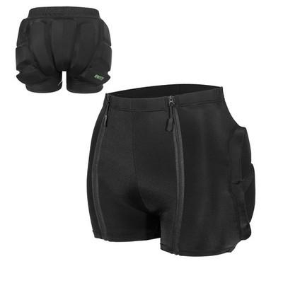 Kids Padded Shorts with Zipper, Crash Butt Pads for Hip Tailbone & Butt,Snowb...
