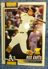 2026 Topps Series 1 Nick Kurtz #97 Gold Cub, Athletics