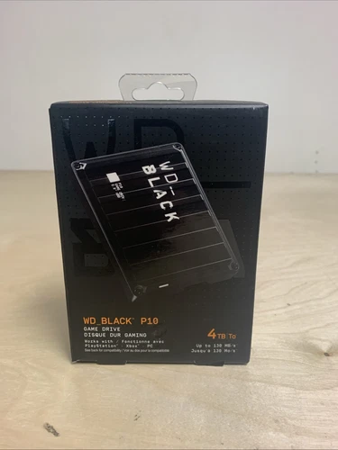 WD_BLACK 4TB P10 Game Drive Portable External Hard Drive HDD-WDBA3A0040BBK-WESN - Picture 1 of 7
