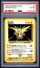 1999 POKEMON BASE SET UNLIMITED #16 ZAPDOS-HOLO PSA 6