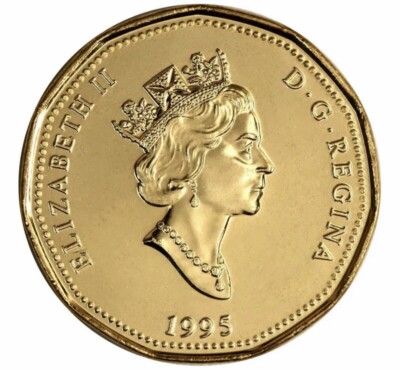1995 CANADA 50th Anniversary Peacekeeping $1 One Dollar Loonie
