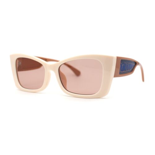 Gafas de sol de plástico para mujer de plástico gótico cuadrado con ojos de gato - Imagen 6 de 21