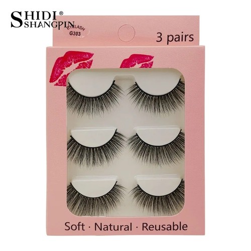 Wholesale Eyelashes 10 Boxes 3D Mink Lashes Natural Long False Eyelashes US Lash - Picture 13 of 18