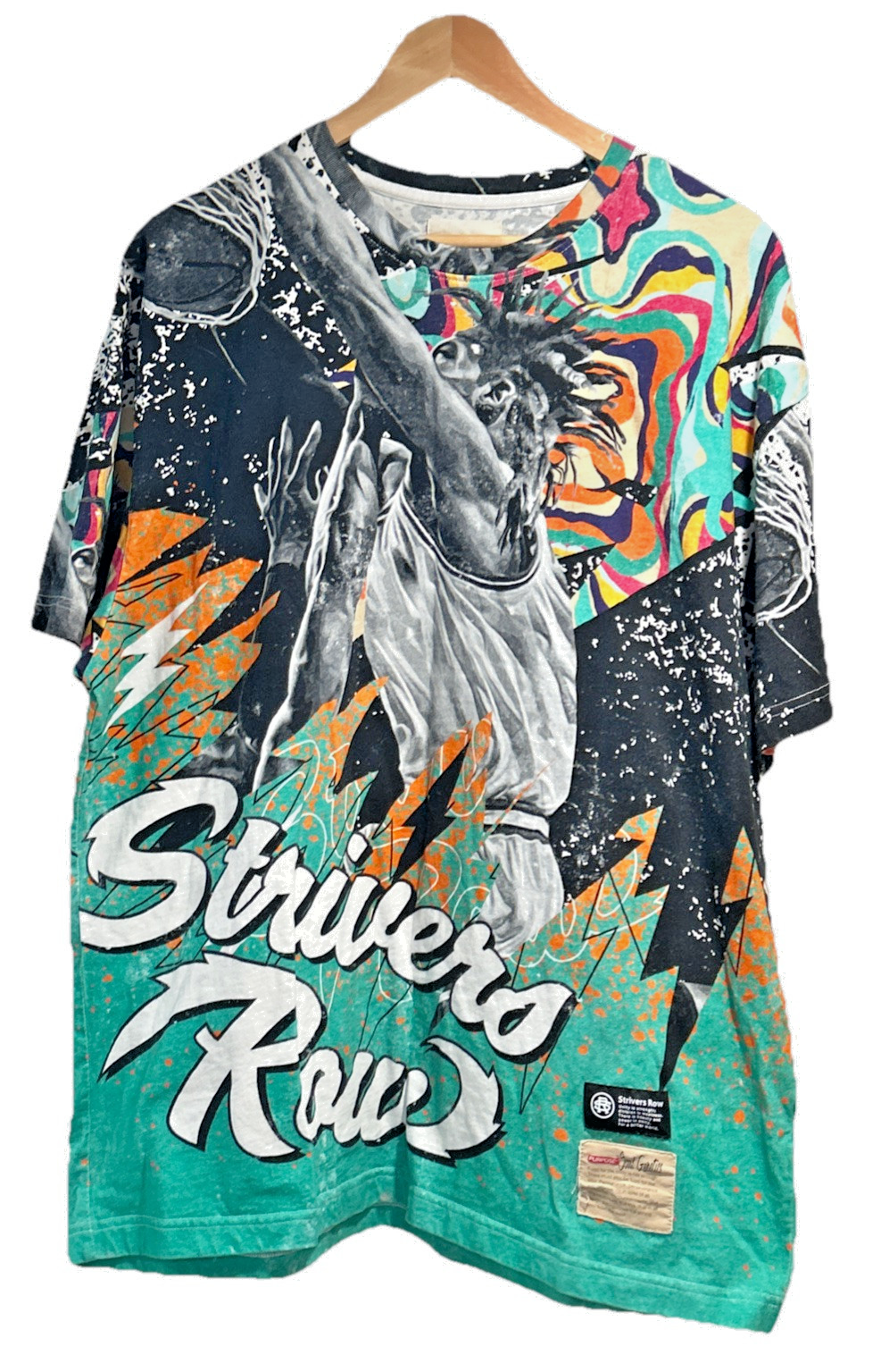 FILA T shirt Strivers Row uomo XL maglietta grafica stampa all over AOP taglia extra large XL