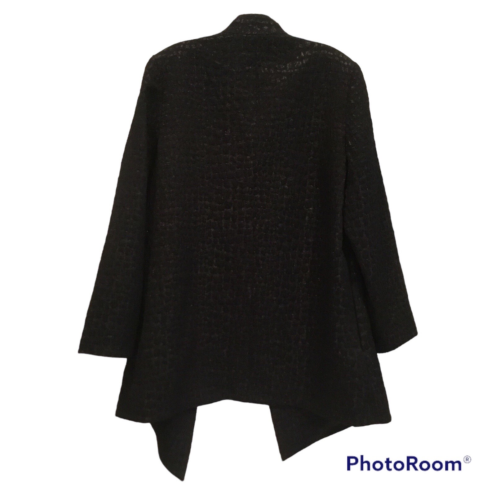 Chico’s Black Collared Open Front Jacket Blazer W… - image 2