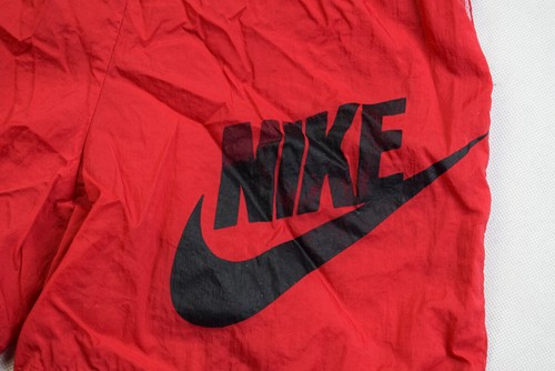 Pantalón corto de playa de nailon vintage Nike Bade rojo años 90 malla L 14-16 - Imagen 6 de 8