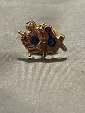 Masonic Demolay Tac Pin Square Compass Youth Leadership Fraternity  NEW!