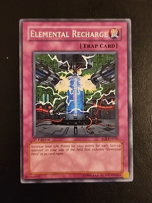 yugioh elemental hero trap cards Elemental Recharge - 1st Edition - Yugioh Trap Card - Vintage