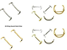 2X 14KT White/Yellow Gold Filled Ring Guard Size Adjuster-For custom fit Ring 