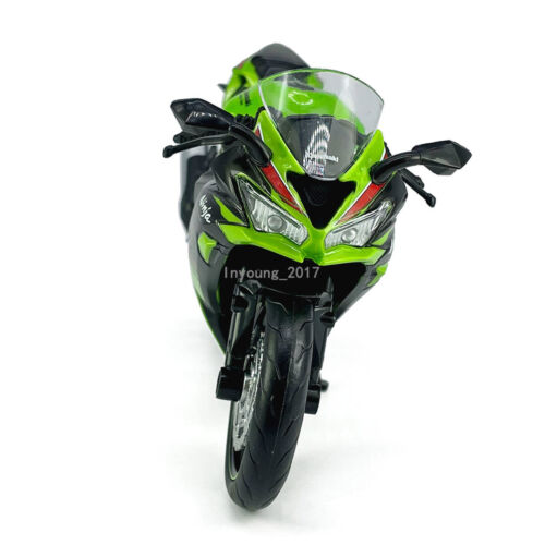 1:12 Kawasaki Ninja ZX-6R Motorcycle Model Diecast Toys for Boys Gifts Green - Picture 5 of 7