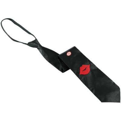 infactory Blinkschlips: Originelle Krawatte mit leuchtendem LED-Kussmund
