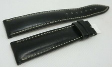 New Ulysse Nardin Black Leather Strap 19mm OE...