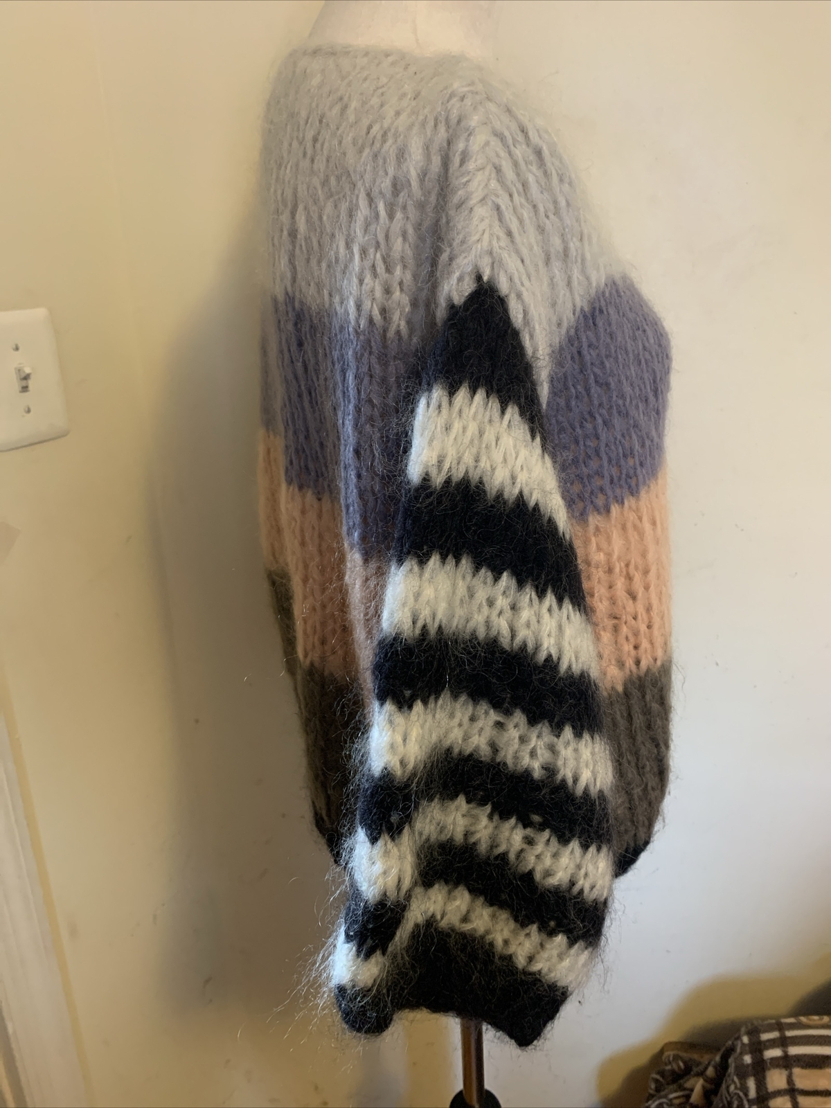 Maiami Basic Women’s Multicolored Striped Mohair … - image 3