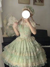 Annie's Tea Party Women's Lolita JSK Dress Princess Lace Suspender One Piece
