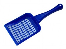 nanook Katzen Streuschaufel für Katzenklo Katzentoilette  - blau -fein oder grob