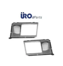 For Mercedes W124 Headlight Door Cover L+R x2 URO Frame Trim Lamp Lens Headlamp