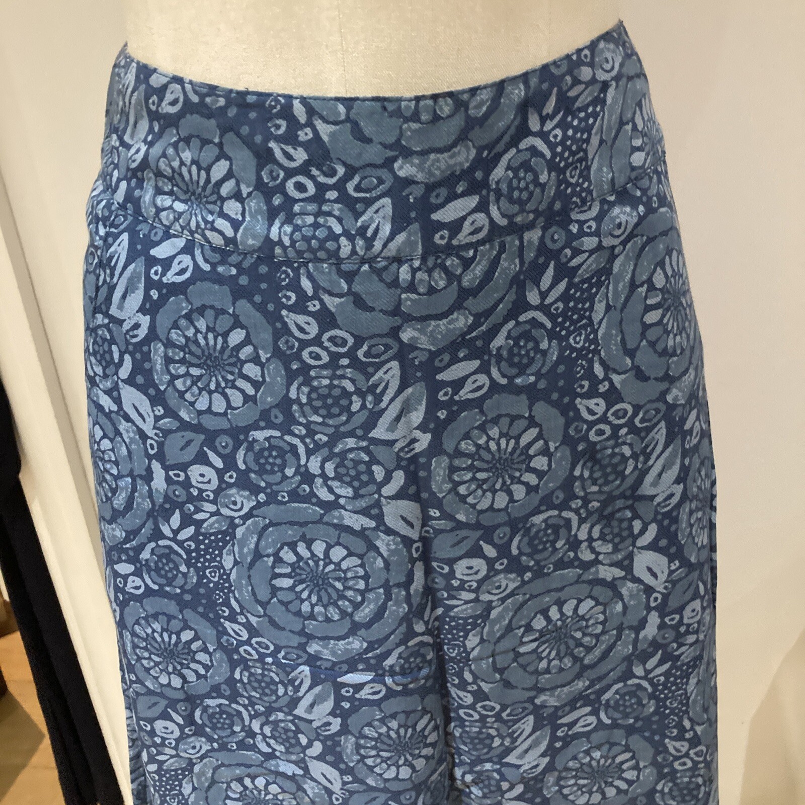 Seasalt Floral Print Cotton Blend "Krankan" Blue Skirt, Size 10 UK, BNWT 2
