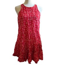 Sea New York Cotton Anchor Nautical Red Mini Dress Size 2 Made In USA