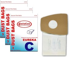 EnviroCare Vacuum Cleaner Dust Bags fit Eureka Type C 9 Bags