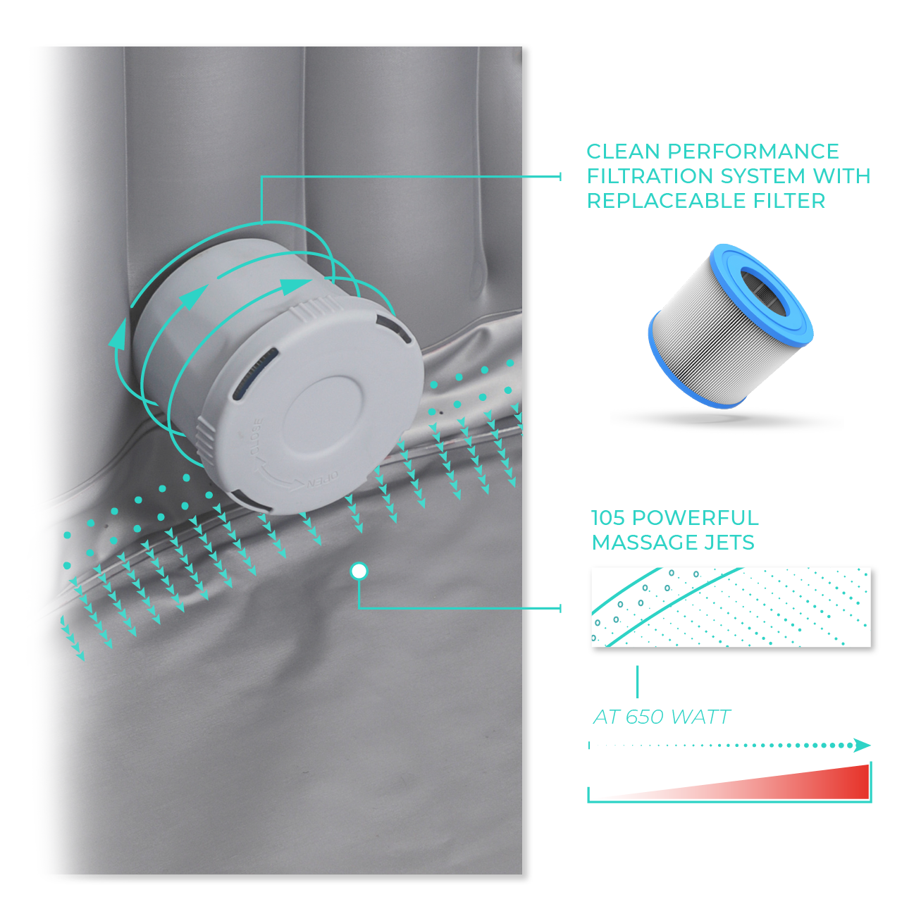 New Wave Spa Hot Tub Filter Housing , Cover , Holder 2020 Onwards