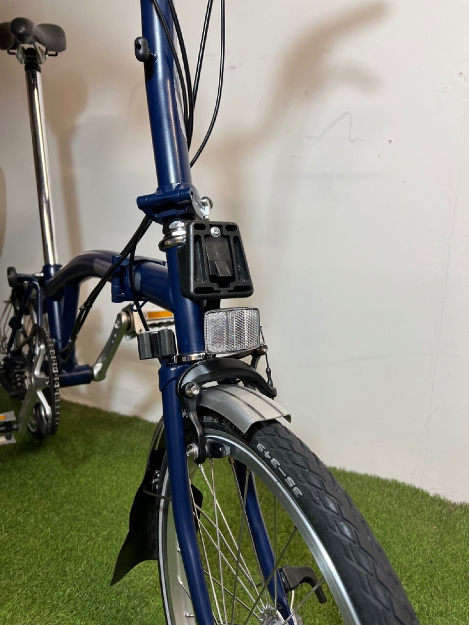 Navy Blue Brompton Bike M6L Folding Bike w/ Brompton Bike Pump eBay