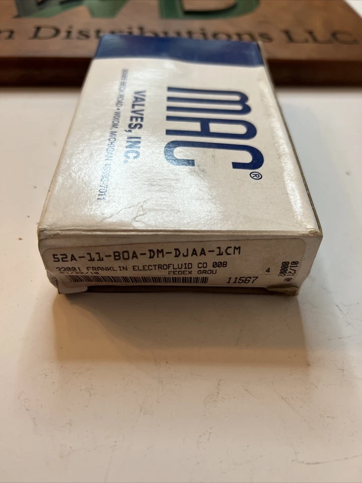 VÁLVULA MAC NUEVA 52A-11-B0A-DM-DJAA-1CM 120 voltios 20-120PSI Foto 2 de 3