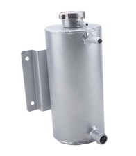 1.5L Aluminium Universal Coolant Water Expansion Header Tank Bottle Kit Silver