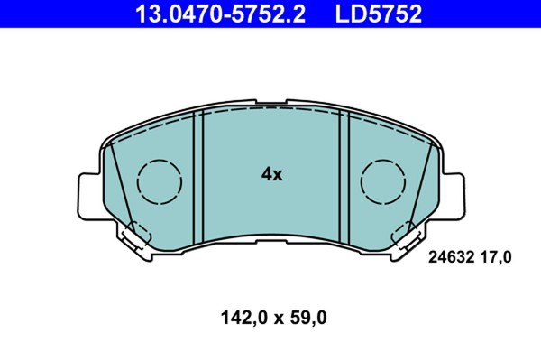 BremsbelÄGe Nissan P. QASHQAI/X-TRAIL 1.5-2.0 DCI 07-13 Keramik-image