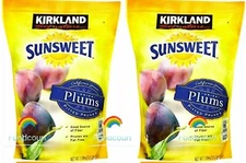2 Packs Kirkland Signature Sunsweet Dried Plums Pitted Prunes 3.5 lb Each Pack