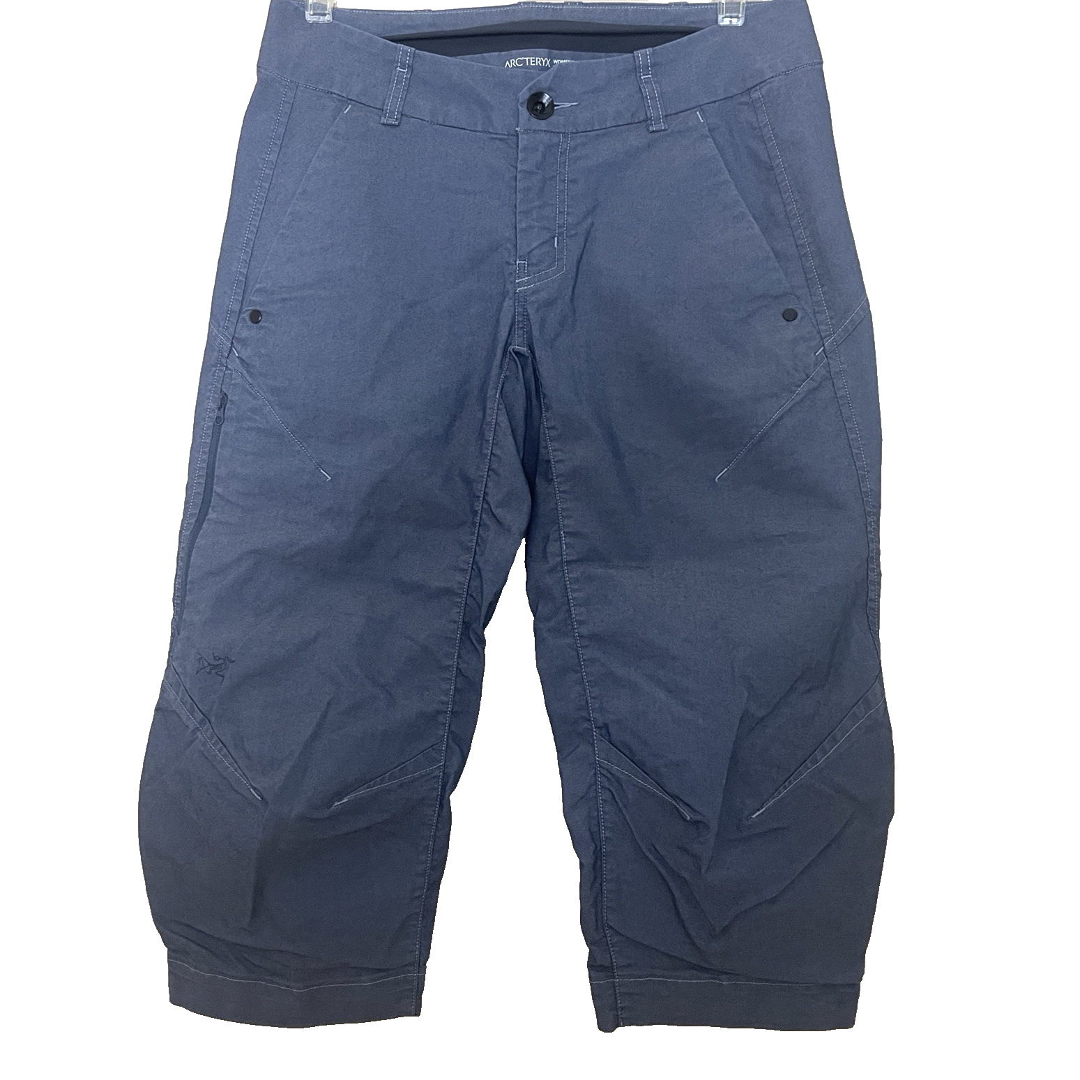 Arc'teryx Blu Parapetto Crop Capri Pantaloni Donna 4 Outdoor Escursionismo Campeggio Bordo Fit