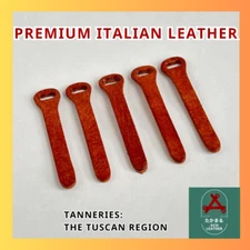 [10x] High Quality Genuine Italian Leather Zipper Puller Bag, Replacement Zips